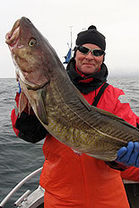 Micke med torsk &ouml;ver 14 kilo